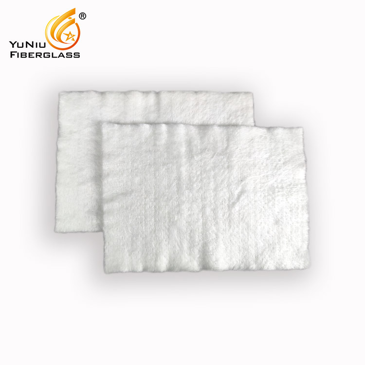 Thin heat insulation material E-glass fiber needled mat price
